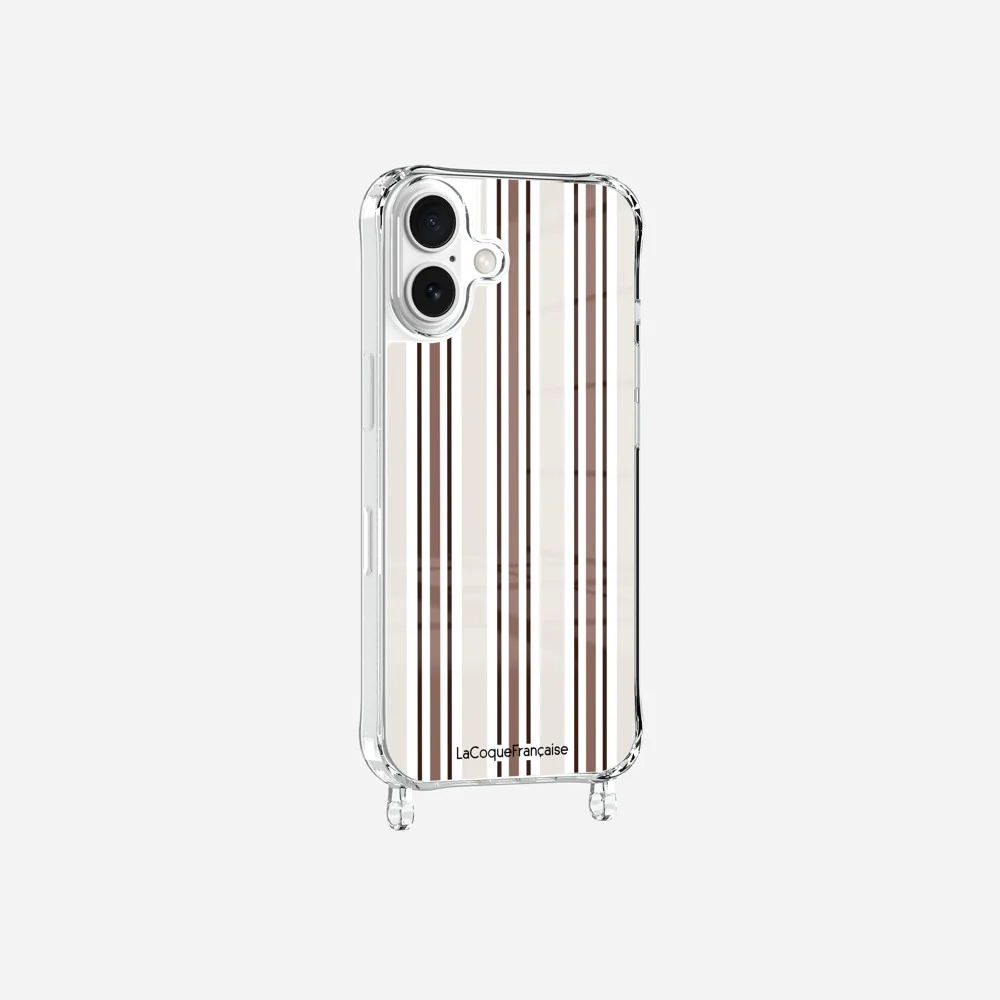 Coque Anneaux Imprimee Rayure Greige - Image 5