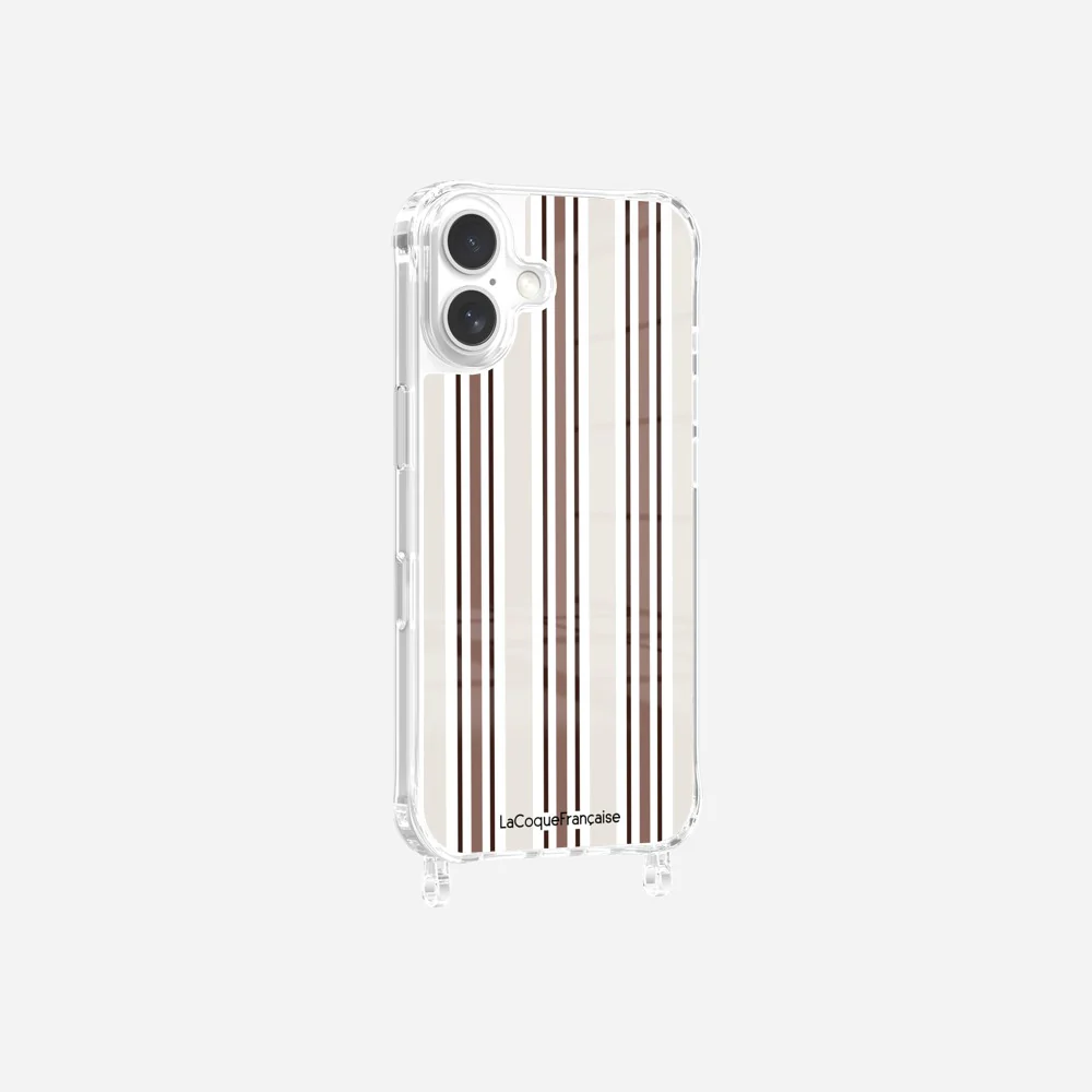 Coque Anneaux Imprimee Rayure Greige - Image 8