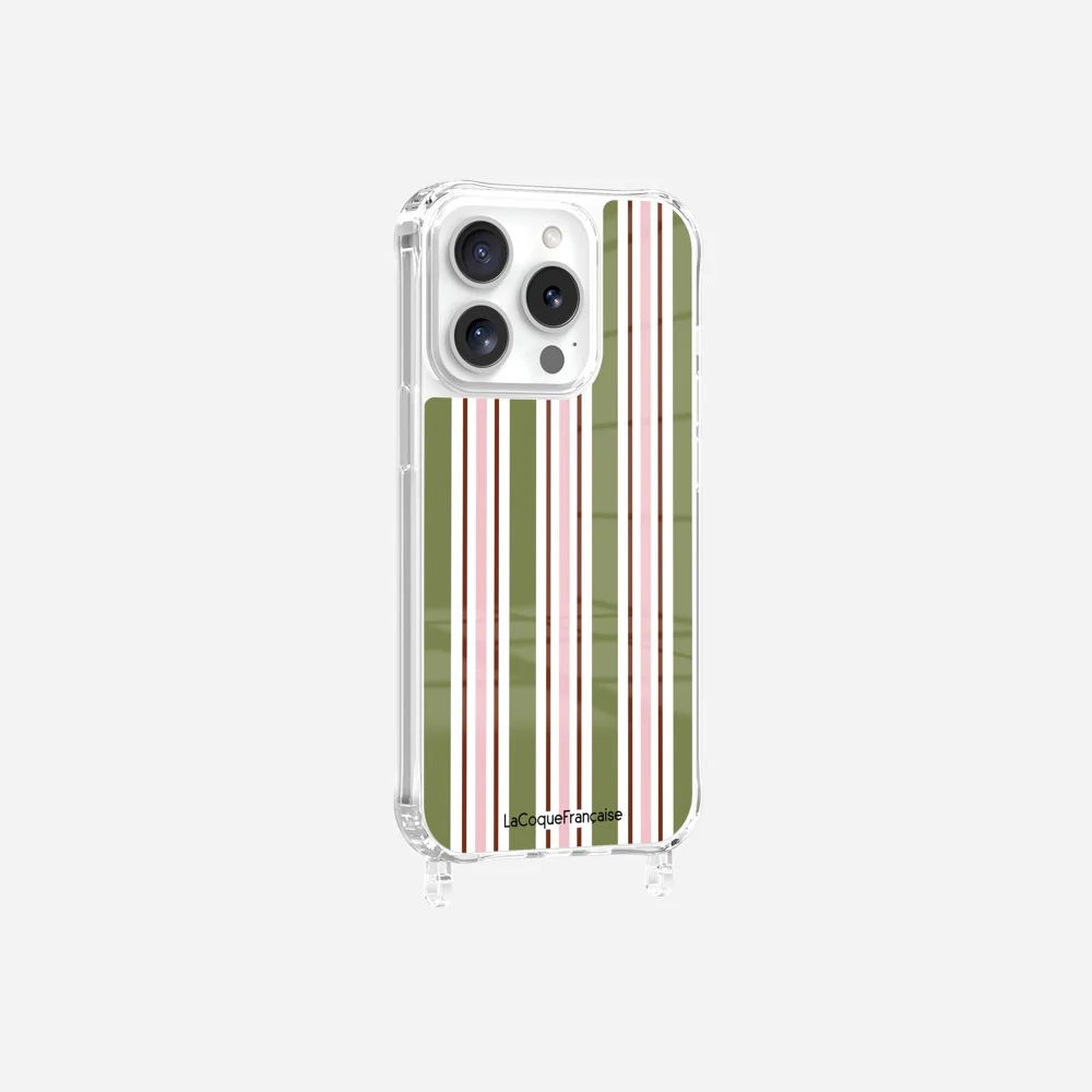Coque Anneaux Imprimee Rayure Kaki - Image 10