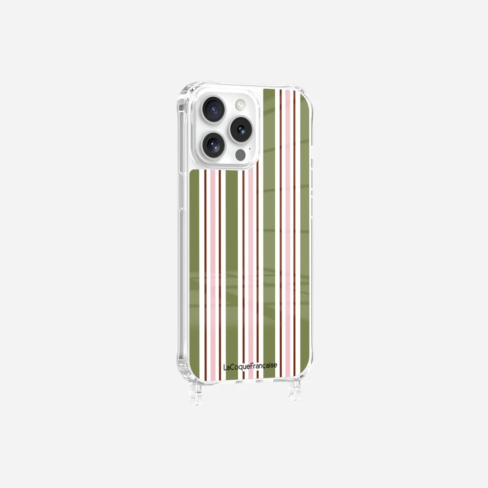 Coque Anneaux Imprimee Rayure Kaki - Image 11