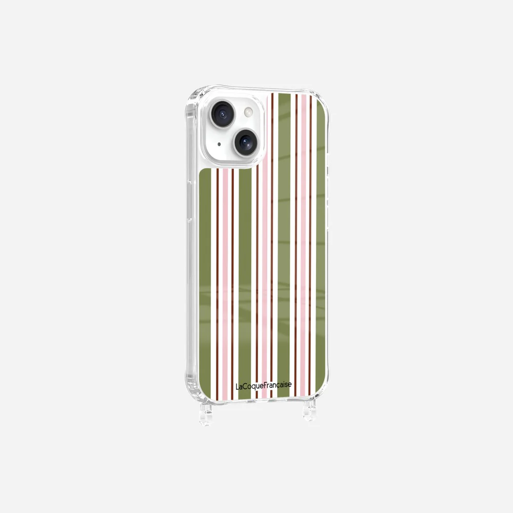 Coque Anneaux Imprimee Rayure Kaki - Image 12