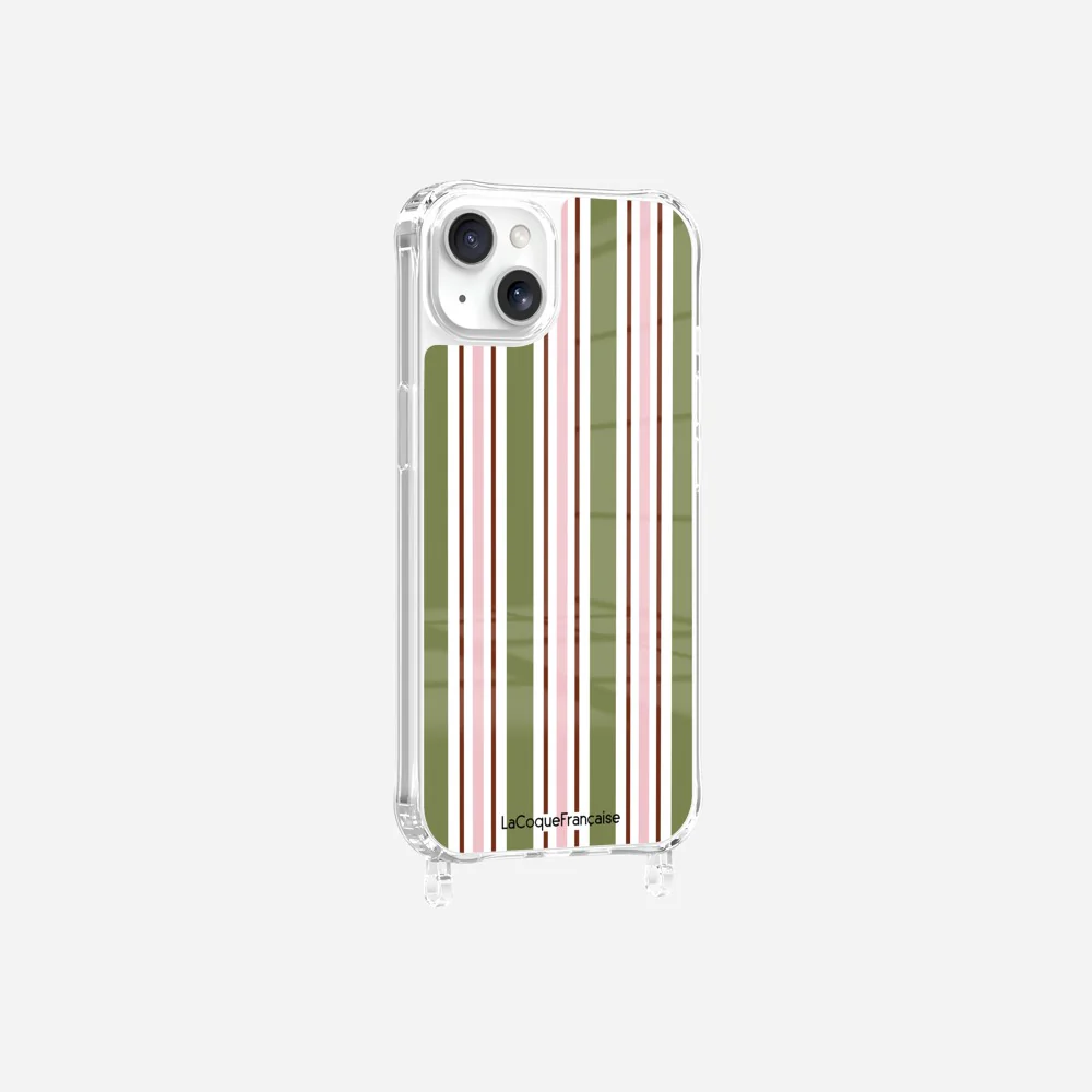 Coque Anneaux Imprimee Rayure Kaki - Image 13