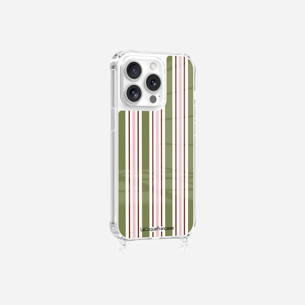 Coque Anneaux Imprimee Rayure Kaki - Image 14