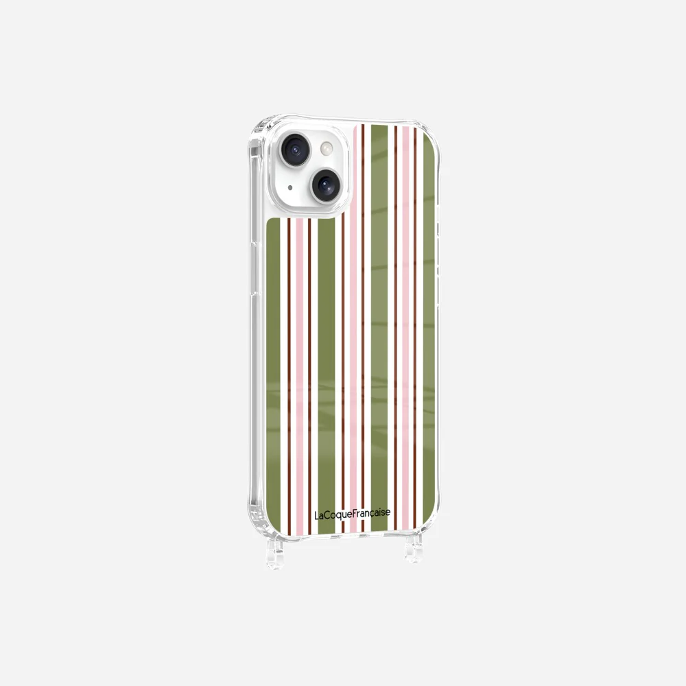 Coque Anneaux Imprimee Rayure Kaki - Image 17
