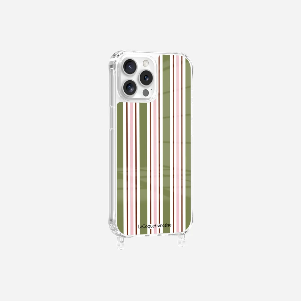Coque Anneaux Imprimee Rayure Kaki - Image 19