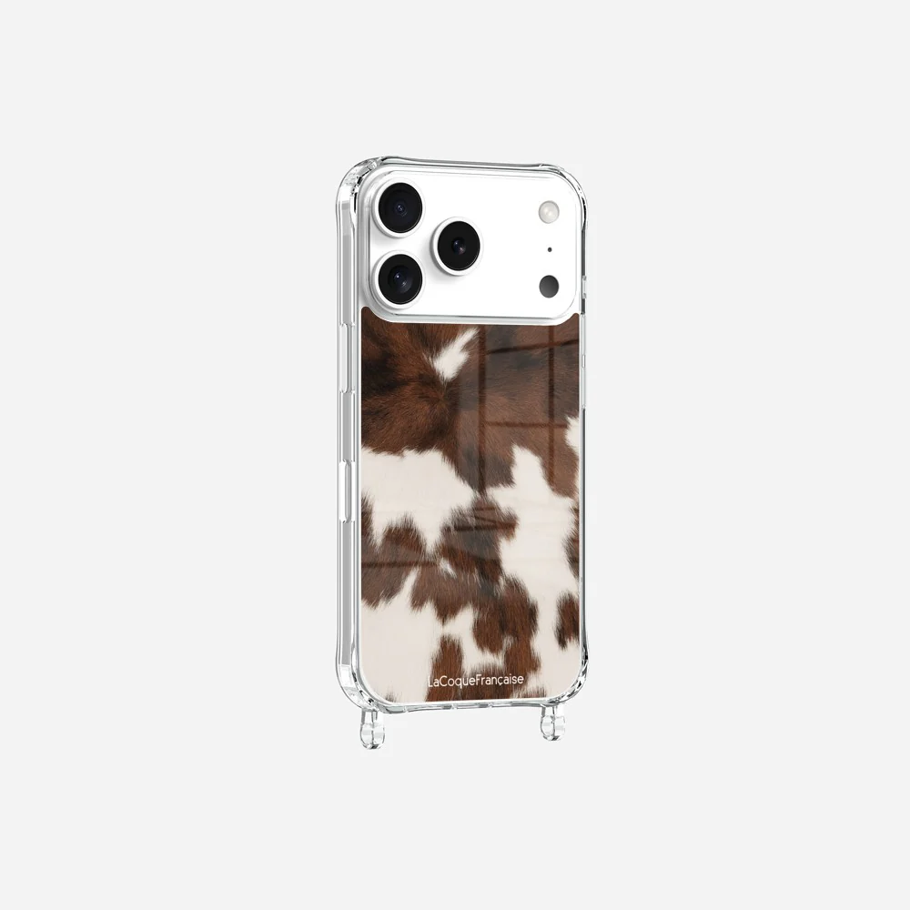 Coque Anneaux Imprimee Vache Marron - Image 3