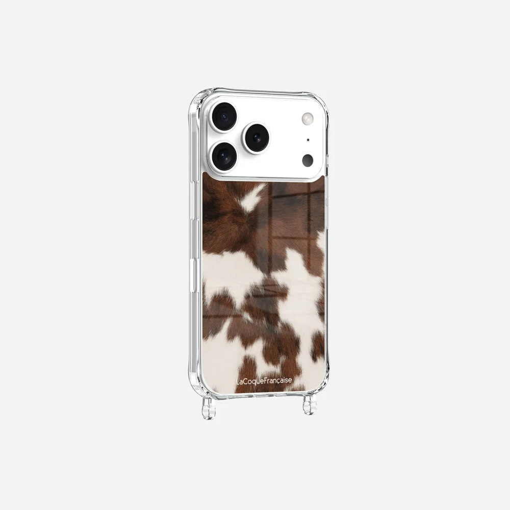 Coque Anneaux Imprimee Vache Marron - Image 4