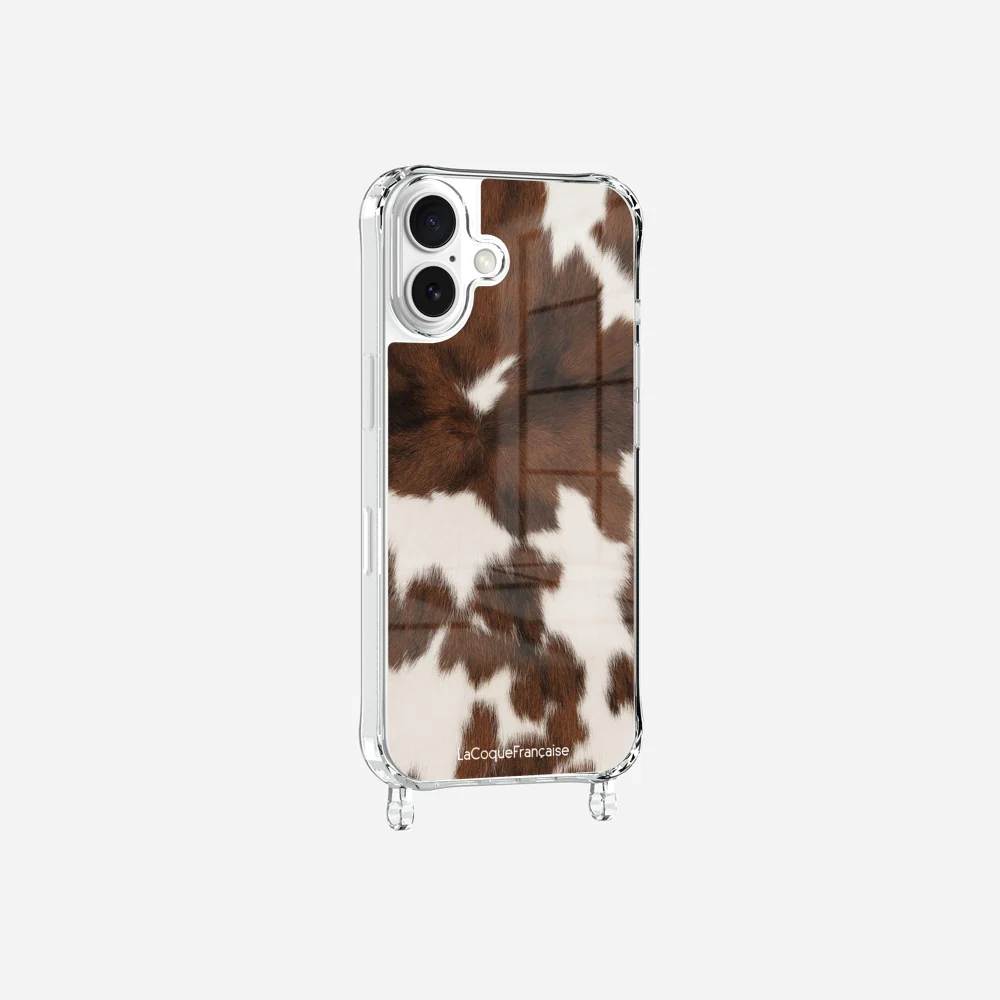 Coque Anneaux Imprimee Vache Marron - Image 5