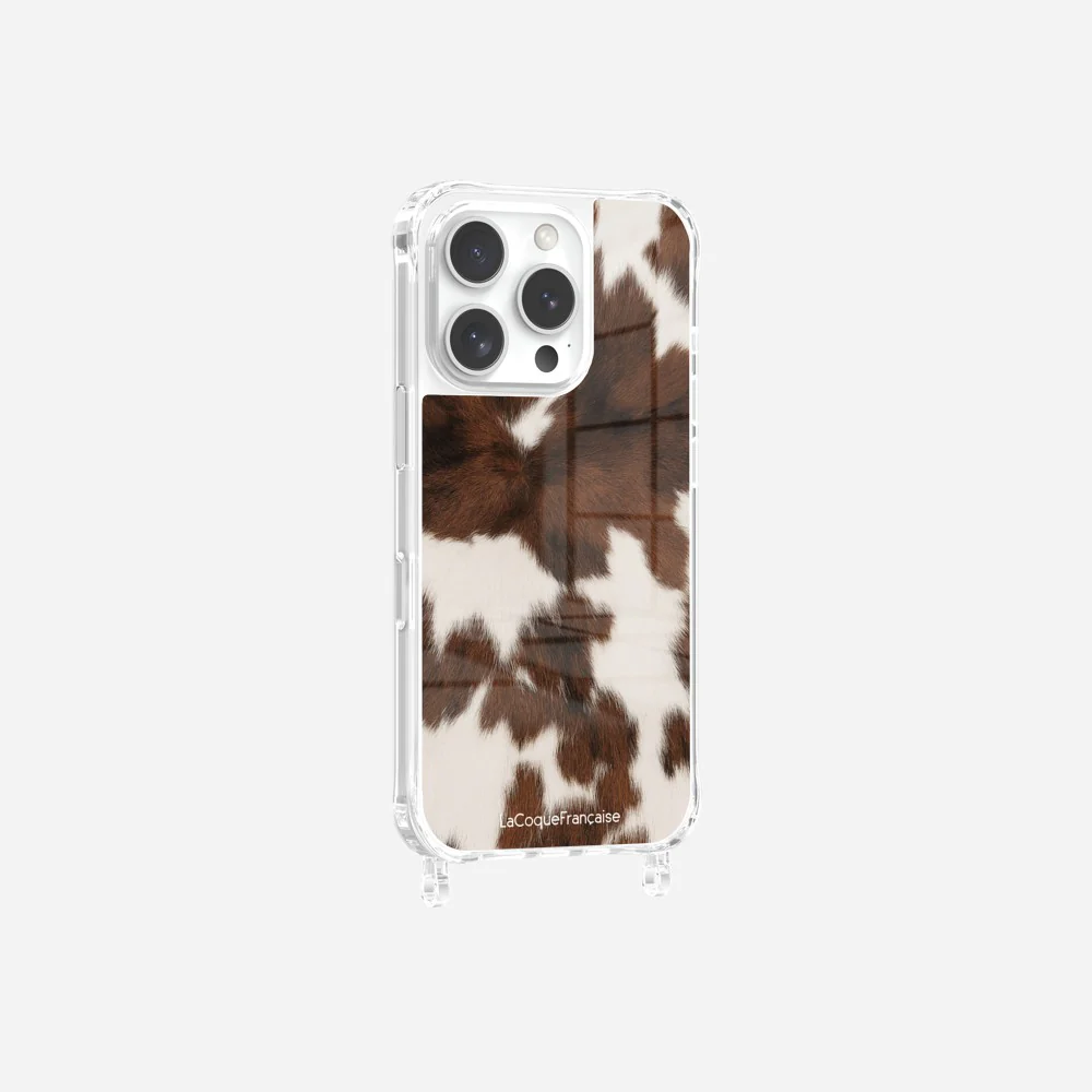 Coque Anneaux Imprimee Vache Marron - Image 6