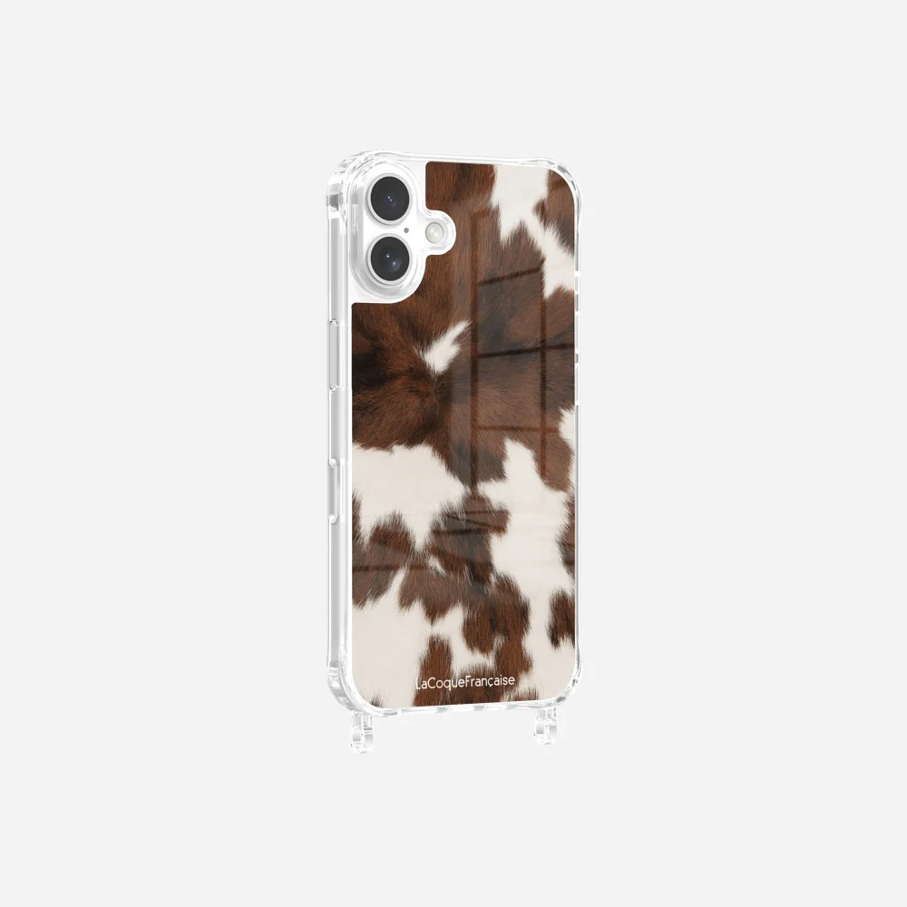 Coque Anneaux Imprimee Vache Marron - Image 9
