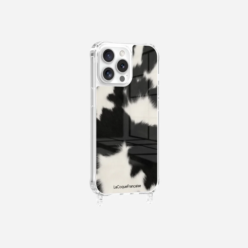 Coque Anneaux Imprimee Vache Noire - Image 11