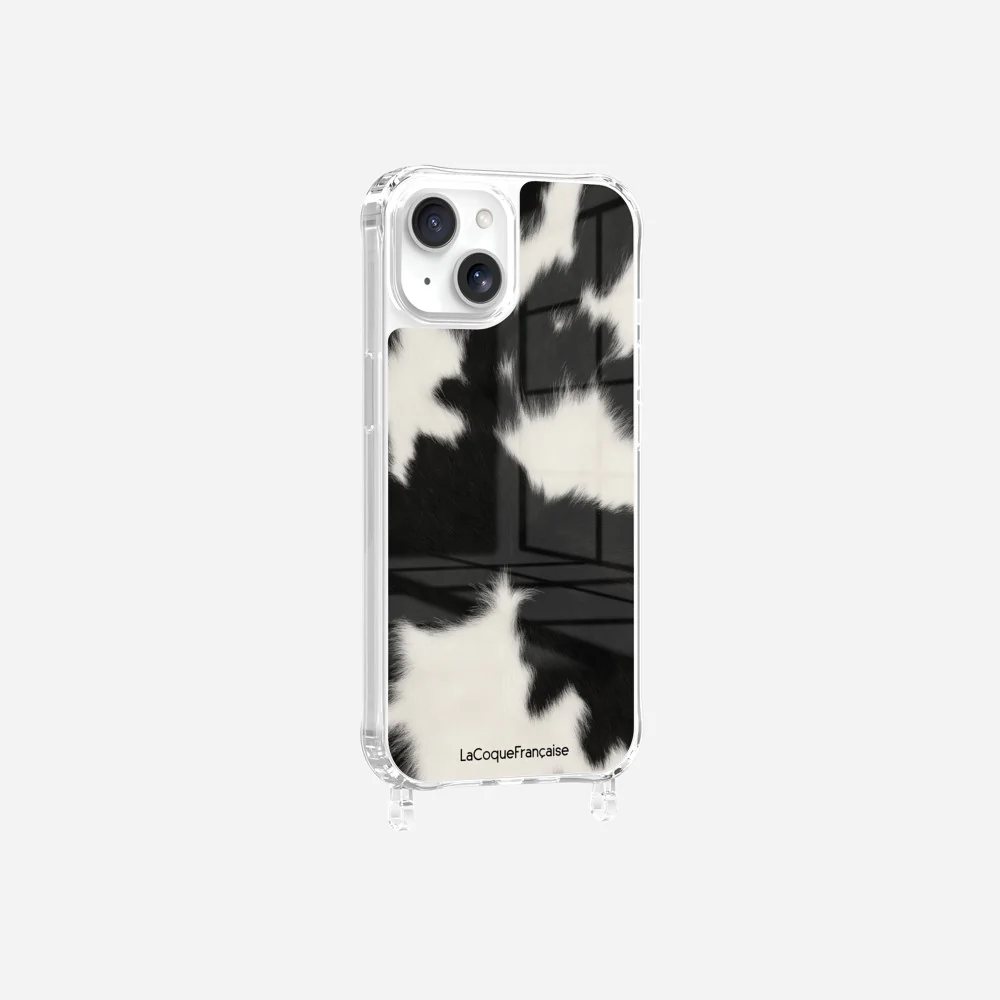 Coque Anneaux Imprimee Vache Noire - Image 12