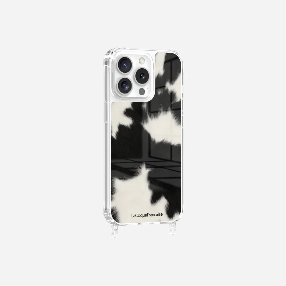 Coque Anneaux Imprimee Vache Noire - Image 18
