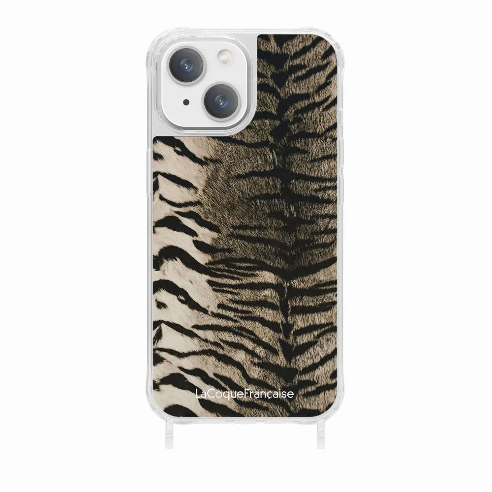 Coque Anneaux Imprimee Zebre Gris - Image 17