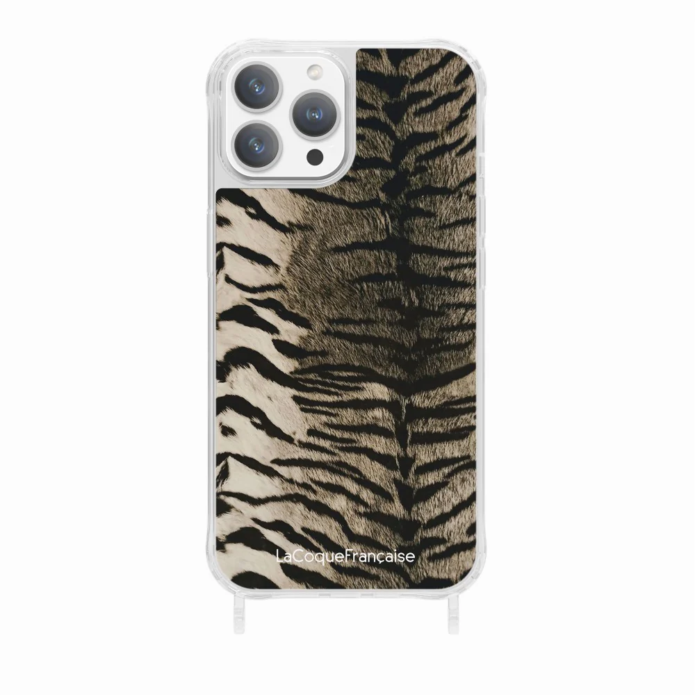 Coque Anneaux Imprimee Zebre Gris - Image 20