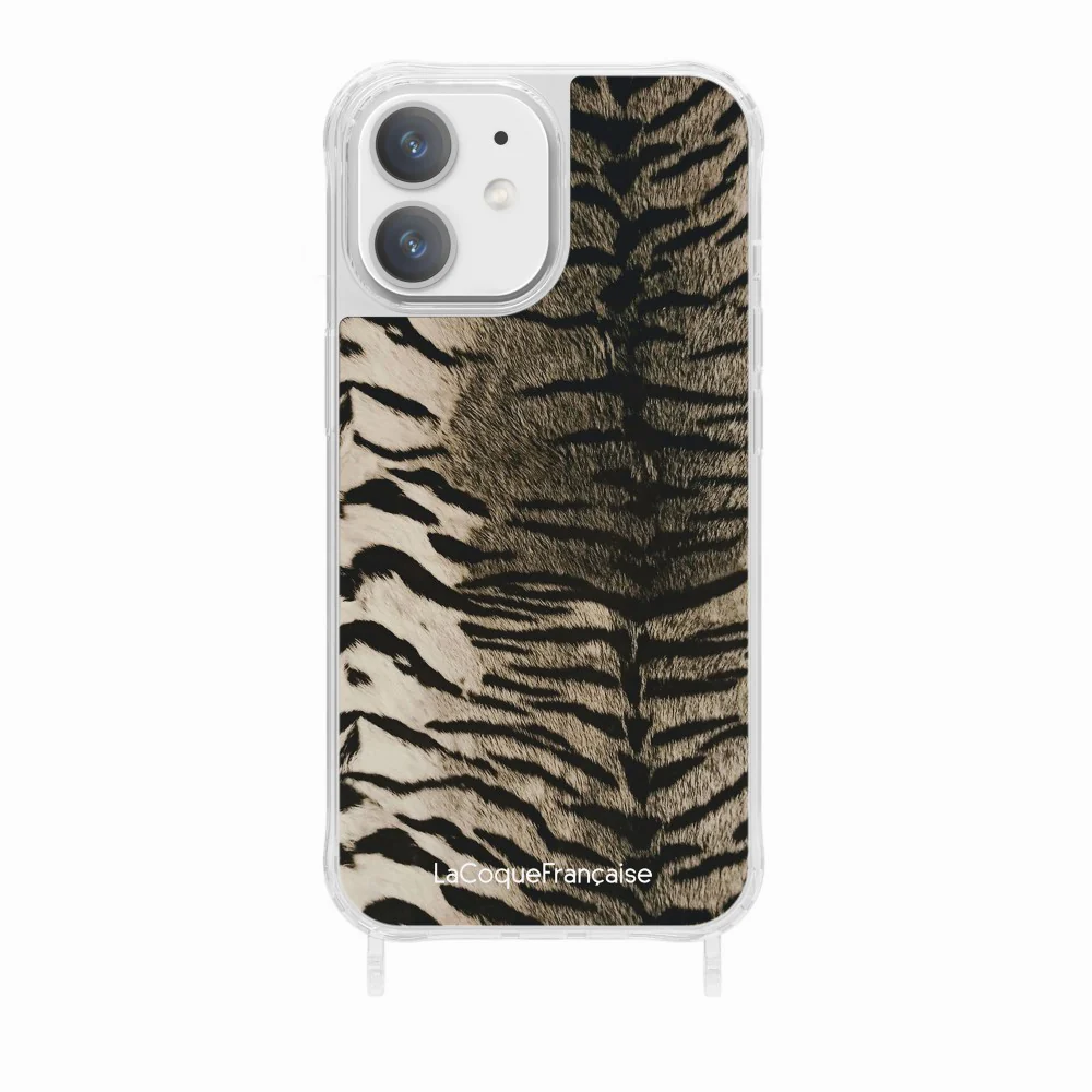 Coque Anneaux Imprimee Zebre Gris - Image 25