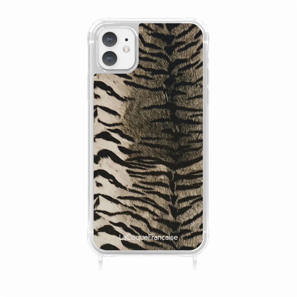 Coque Anneaux Imprimee Zebre Gris - Image 28