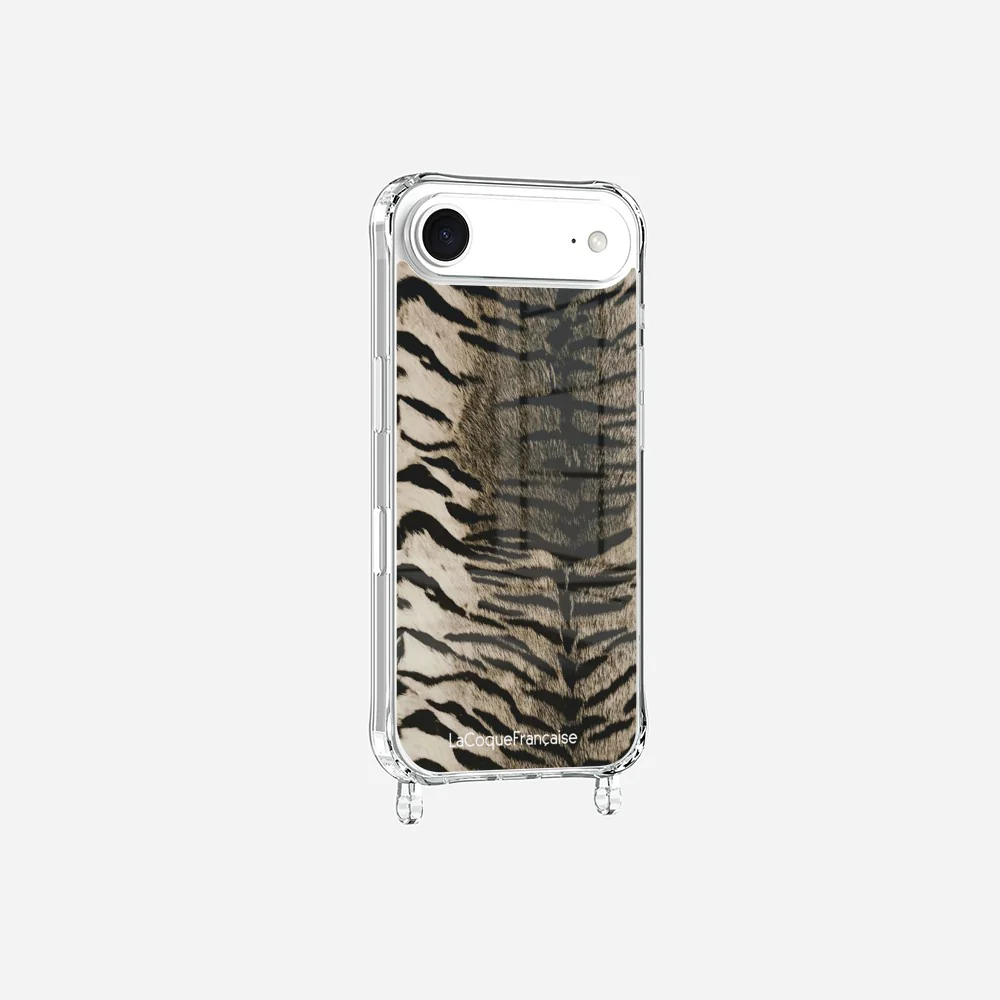 Coque Anneaux Imprimee Zebre Gris - Image 3