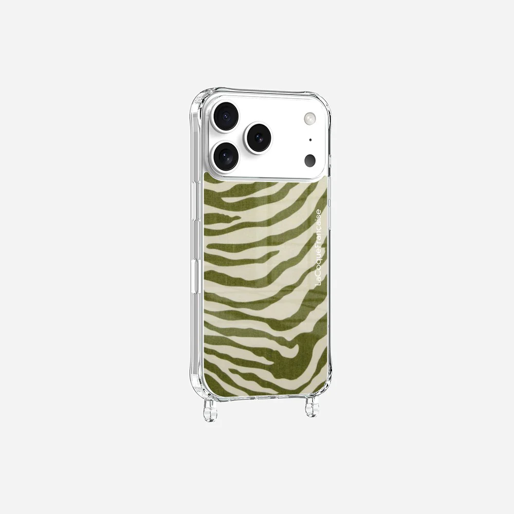 Coque Anneaux Imprimee Zebre Vert - Image 5