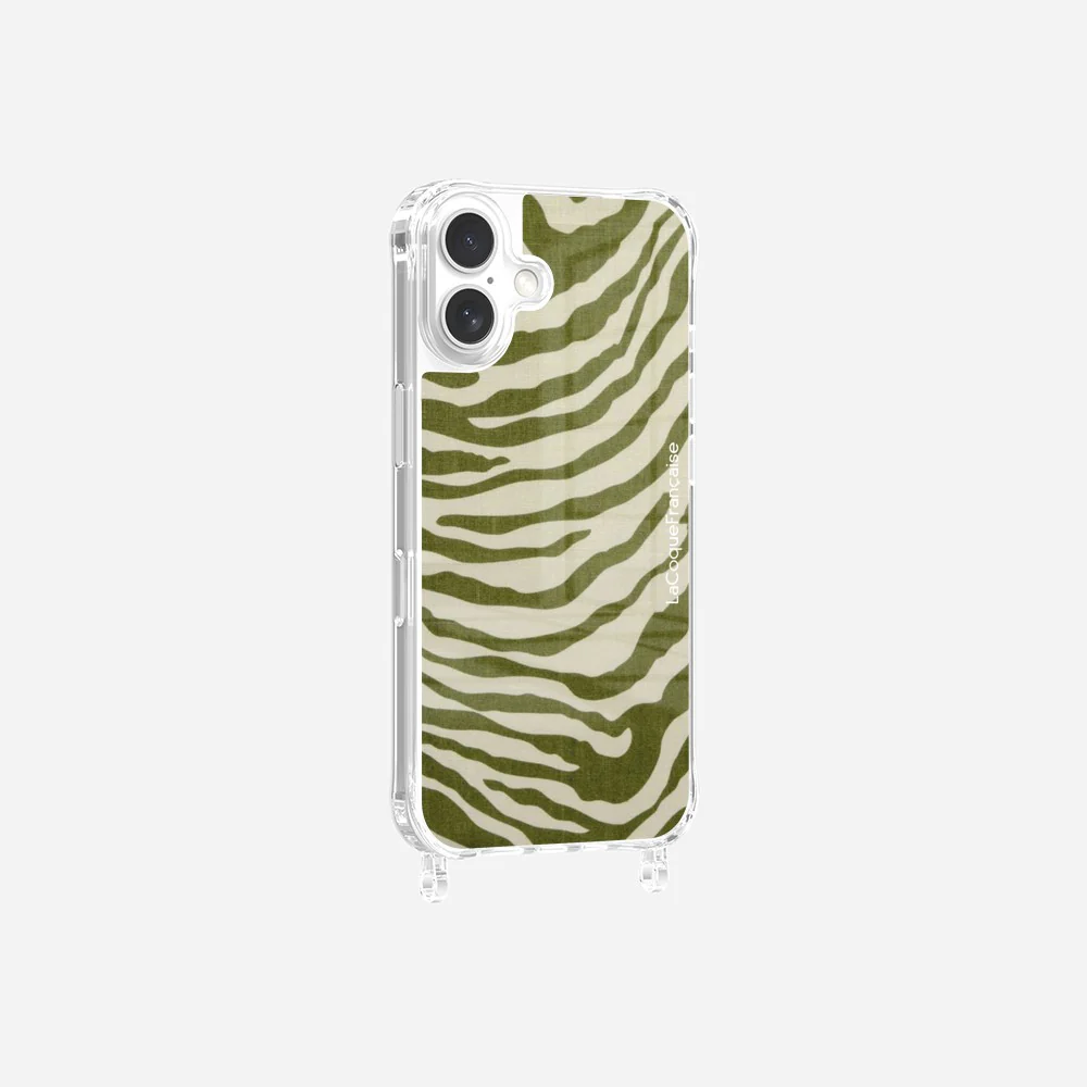 Coque Anneaux Imprimee Zebre Vert - Image 6