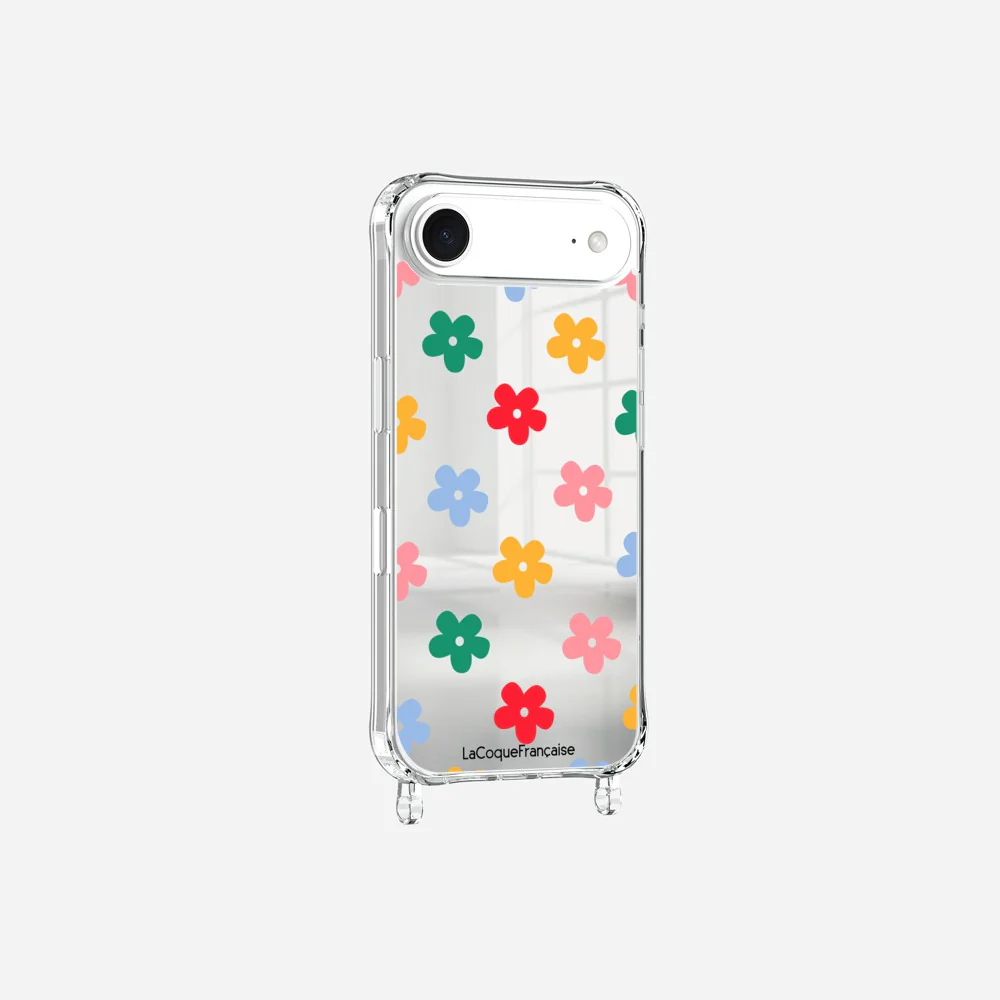 Coque Anneaux Miroir Imprimee Flower - Image 5