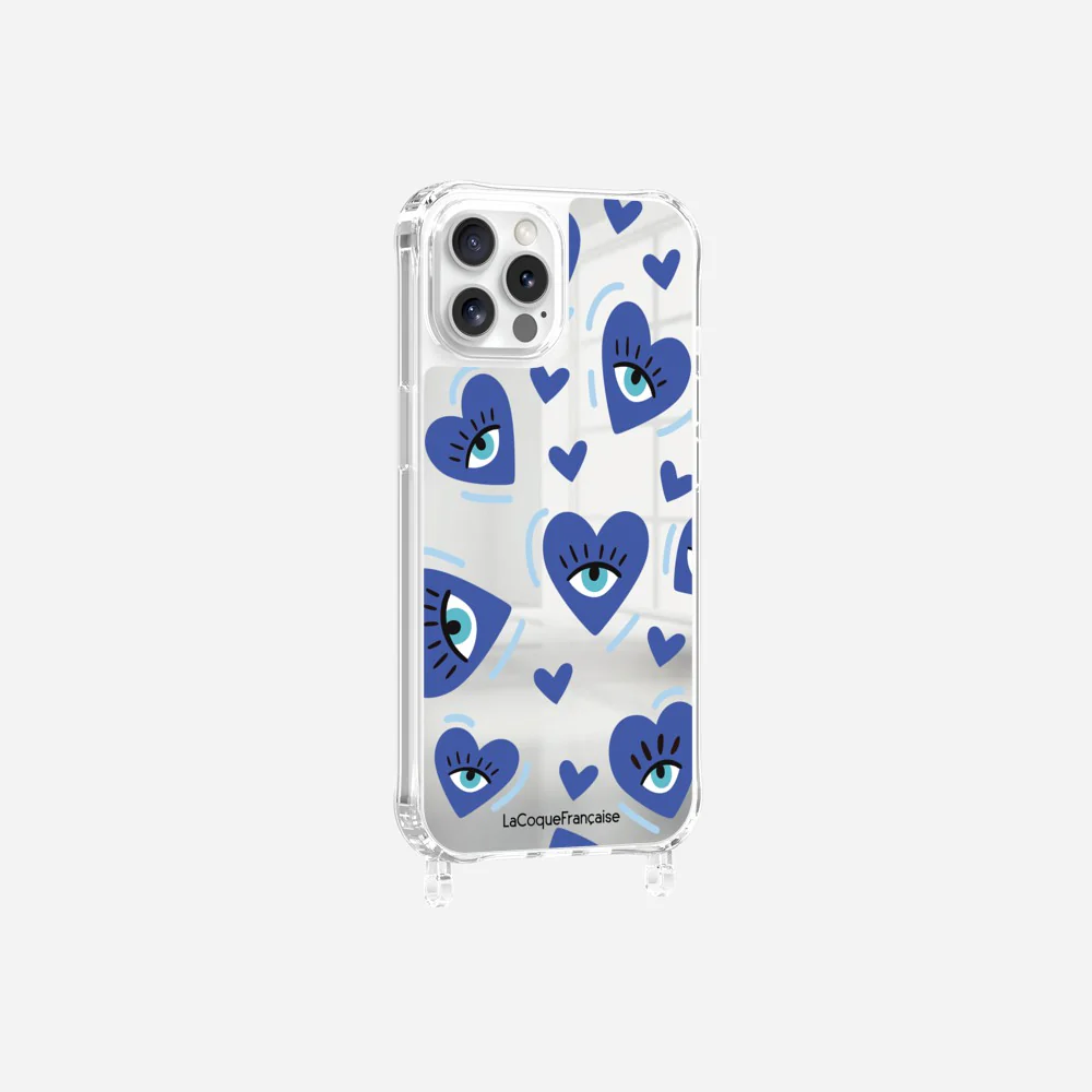 Coque Anneaux Miroir Imprimee Yeux D'amour Bleu - Image 21
