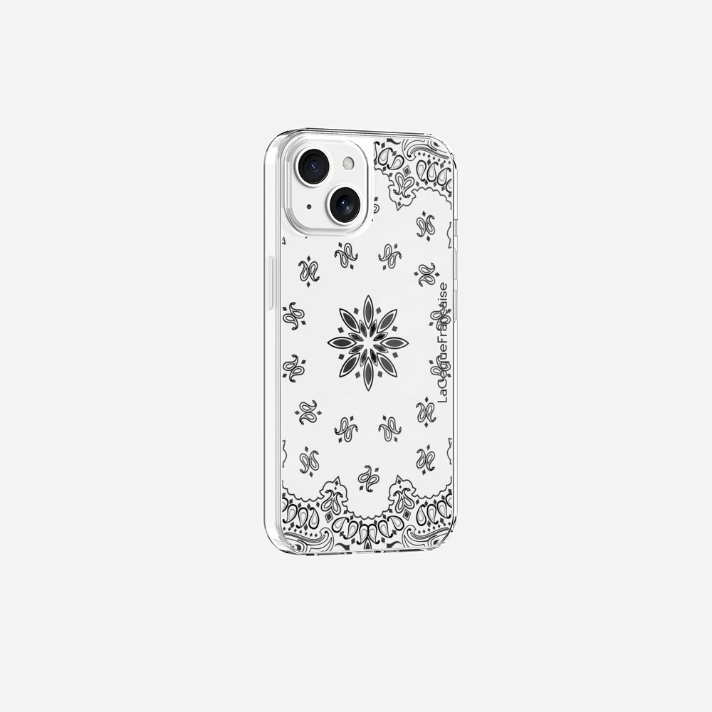 Coque Sans Anneaux Imprimee Bandana Blanc - Image 13