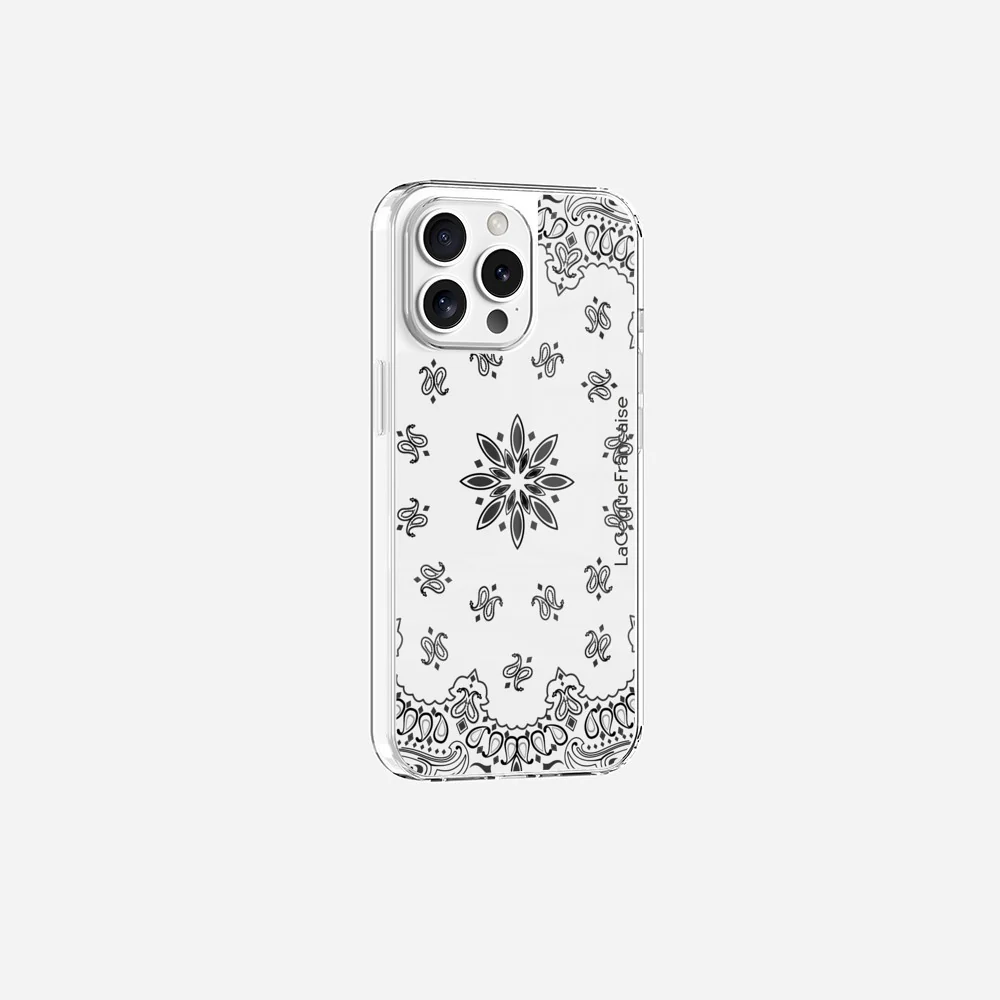 Coque Sans Anneaux Imprimee Bandana Blanc - Image 19