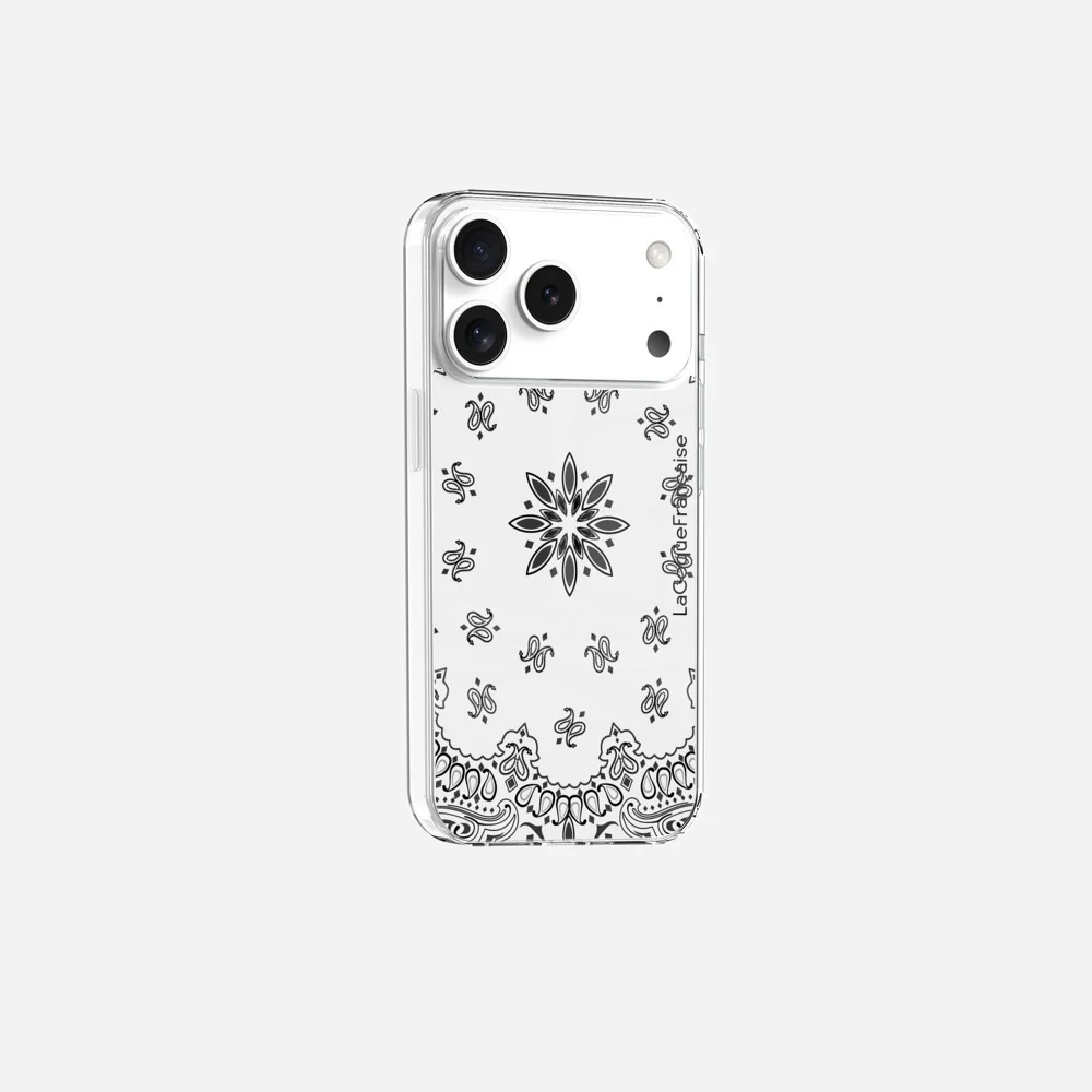 Coque Sans Anneaux Imprimee Bandana Blanc - Image 22