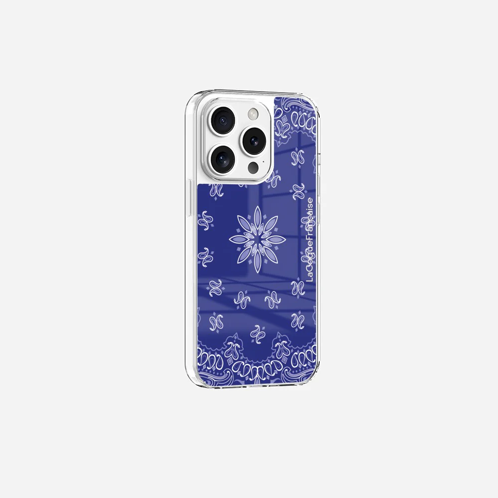Coque Sans Anneaux Imprimee Bandana Bleu - Image 15