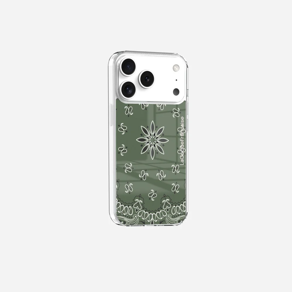 Coque Sans Anneaux Imprimee Bandana Kaki - Image 21