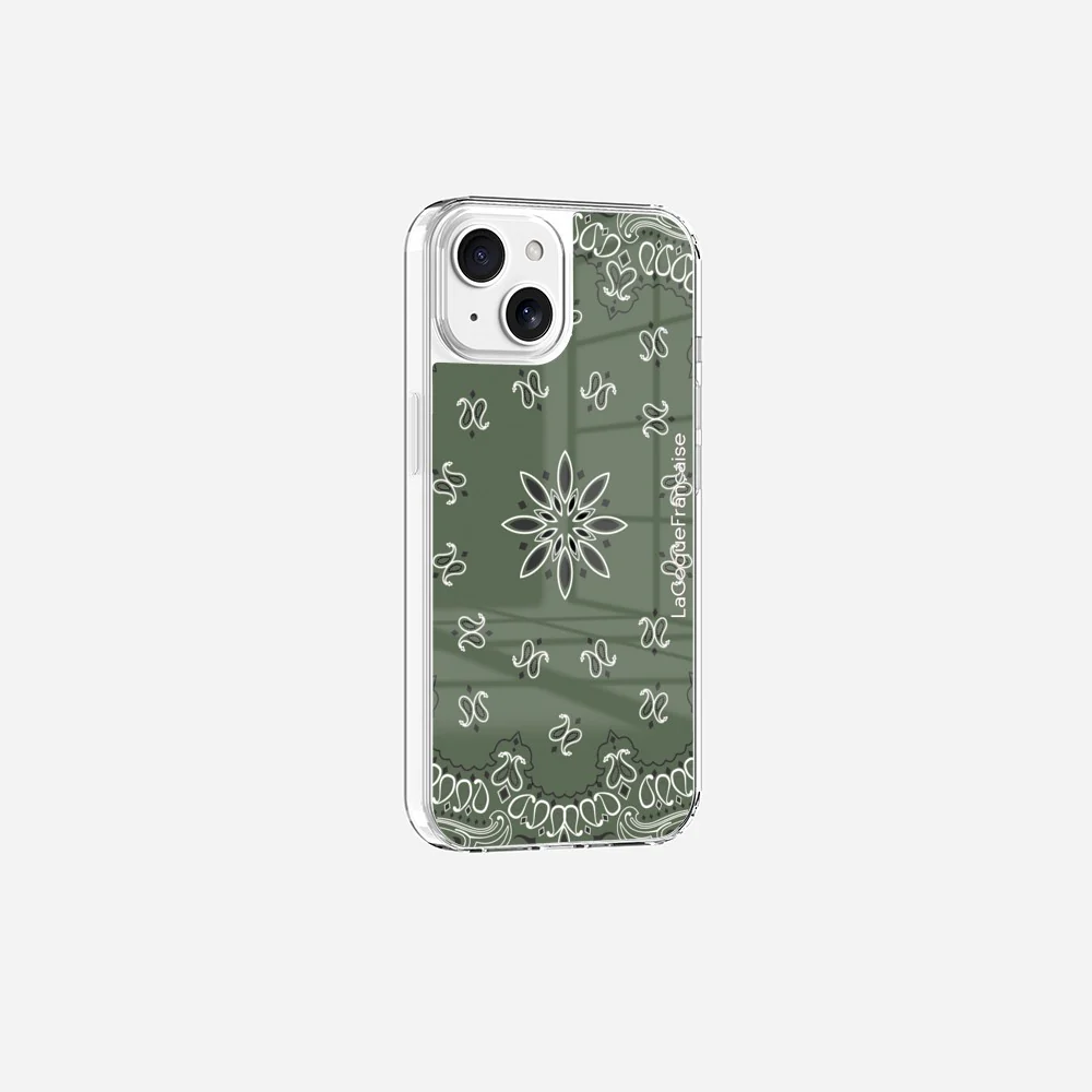 Coque Sans Anneaux Imprimee Bandana Kaki - Image 9