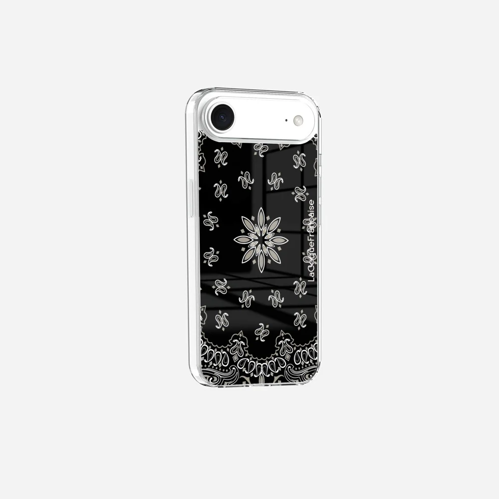 Coque Sans Anneaux Imprimee Bandana Noir - Image 23