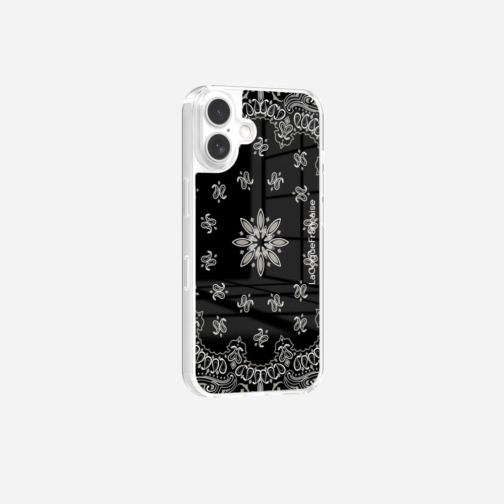 Coque Sans Anneaux Imprimee Bandana Noir - Image 24