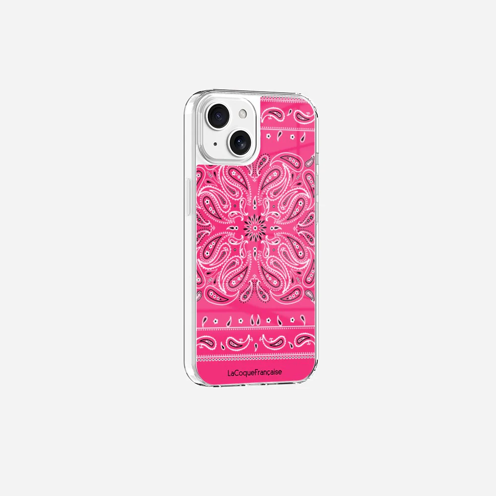 Coque Sans Anneaux Imprimee Bandana Rose Fluo - Image 17