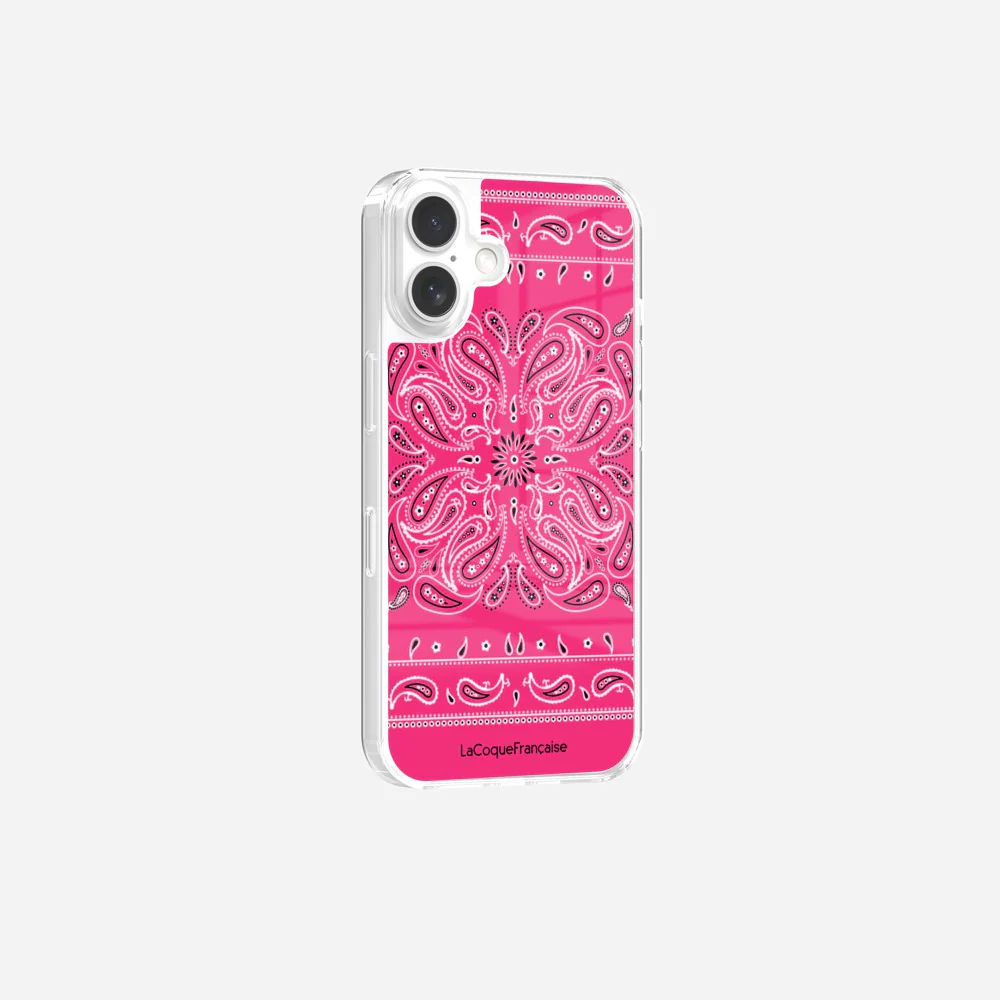 Coque Sans Anneaux Imprimee Bandana Rose Fluo - Image 24