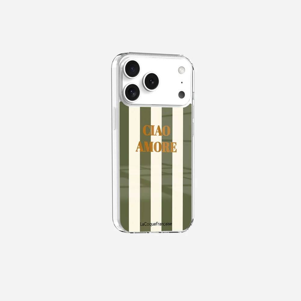 Coque Sans Anneaux Imprimee Ciao Amore Kaki - Image 3