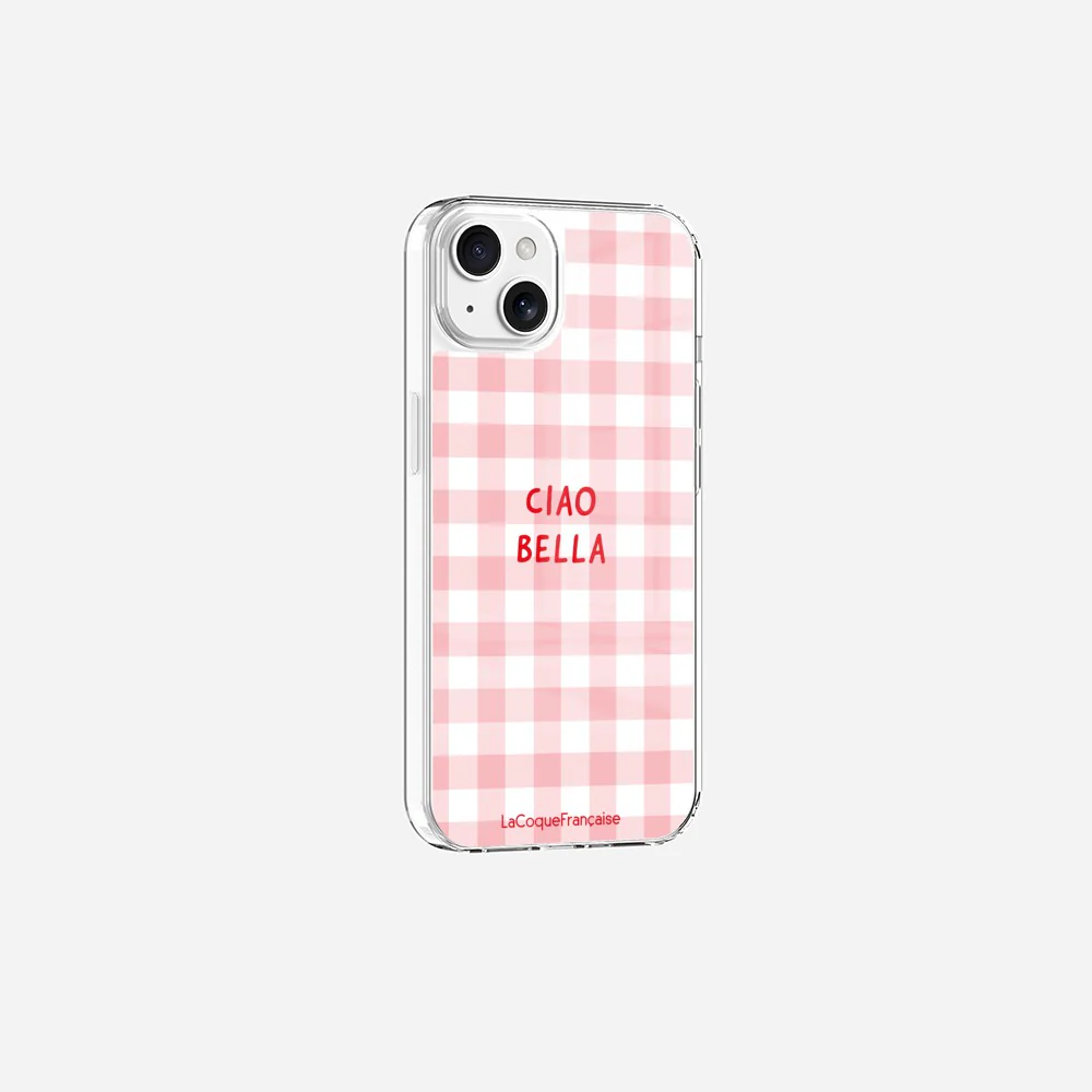 Coque Sans Anneaux Imprimee Ciao Bella Vichy Rose - Image 16