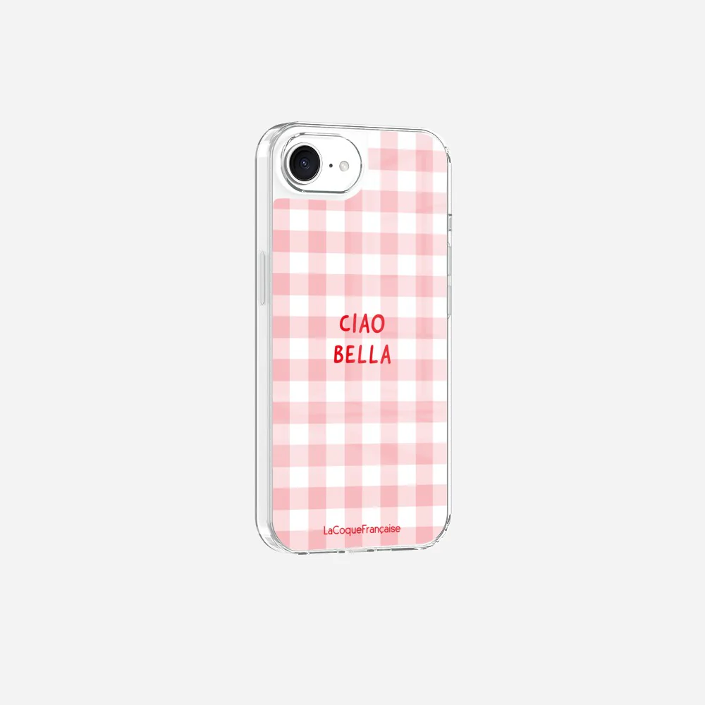 Coque Sans Anneaux Imprimee Ciao Bella Vichy Rose - Image 2