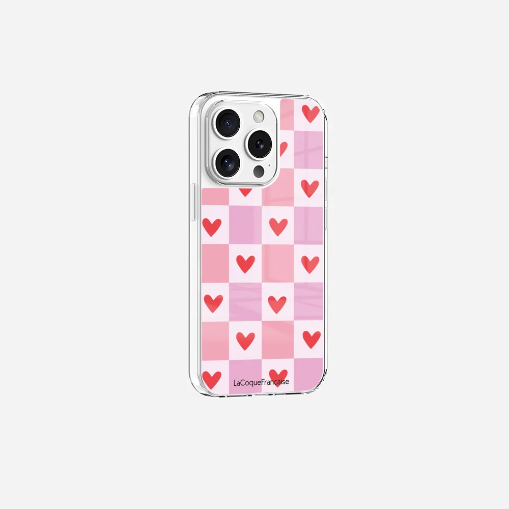 Coque Sans Anneaux Imprimee Coeur Carreau - Image 10