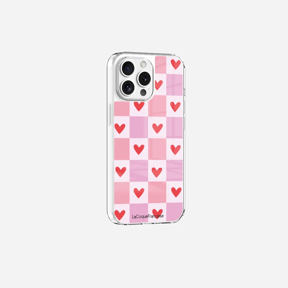 Coque Sans Anneaux Imprimee Coeur Carreau - Image 15