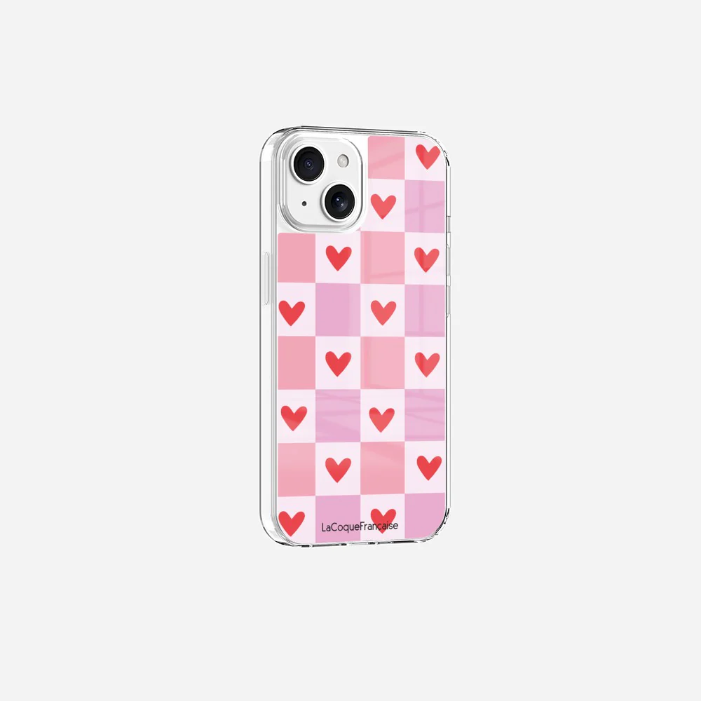 Coque Sans Anneaux Imprimee Coeur Carreau - Image 20