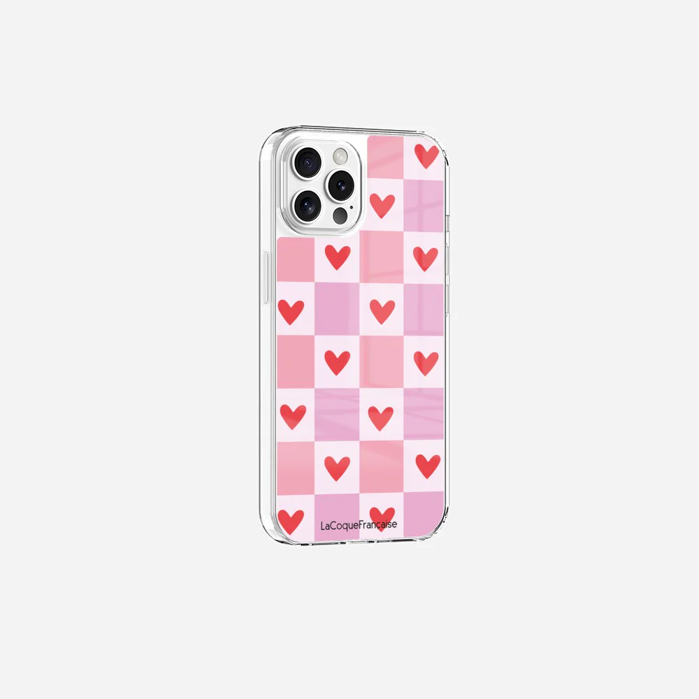 Coque Sans Anneaux Imprimee Coeur Carreau - Image 21