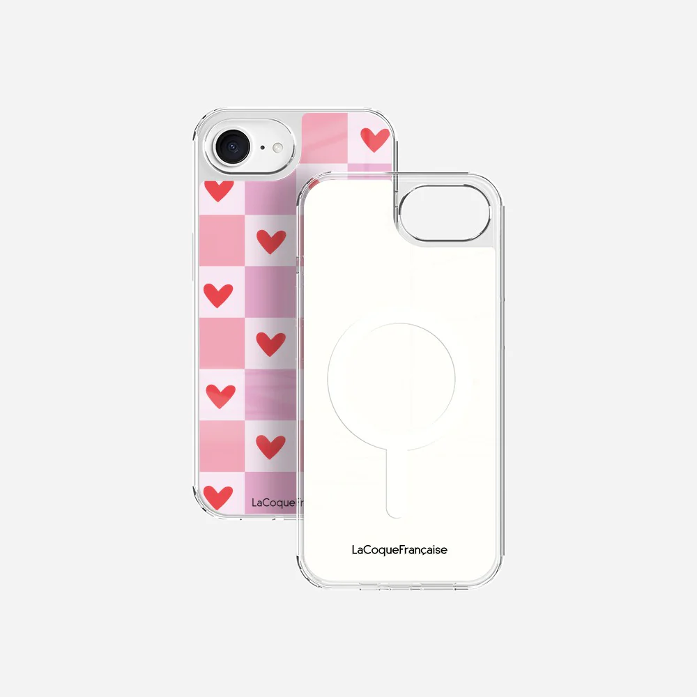 Coque Sans Anneaux Imprimee Coeur Carreau - Image 23