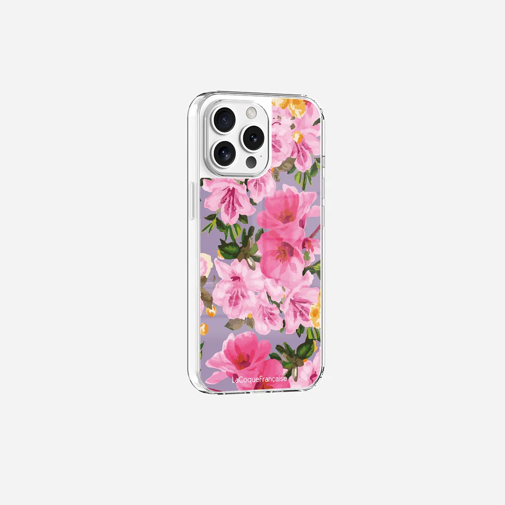 Coque Sans Anneaux Imprimee Fleuri Rose - Image 12