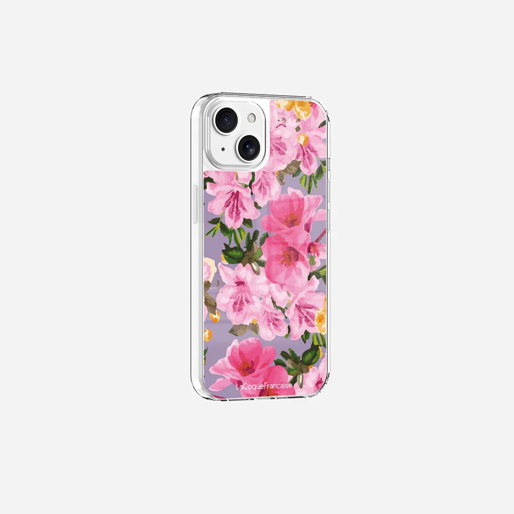 Coque Sans Anneaux Imprimee Fleuri Rose - Image 13