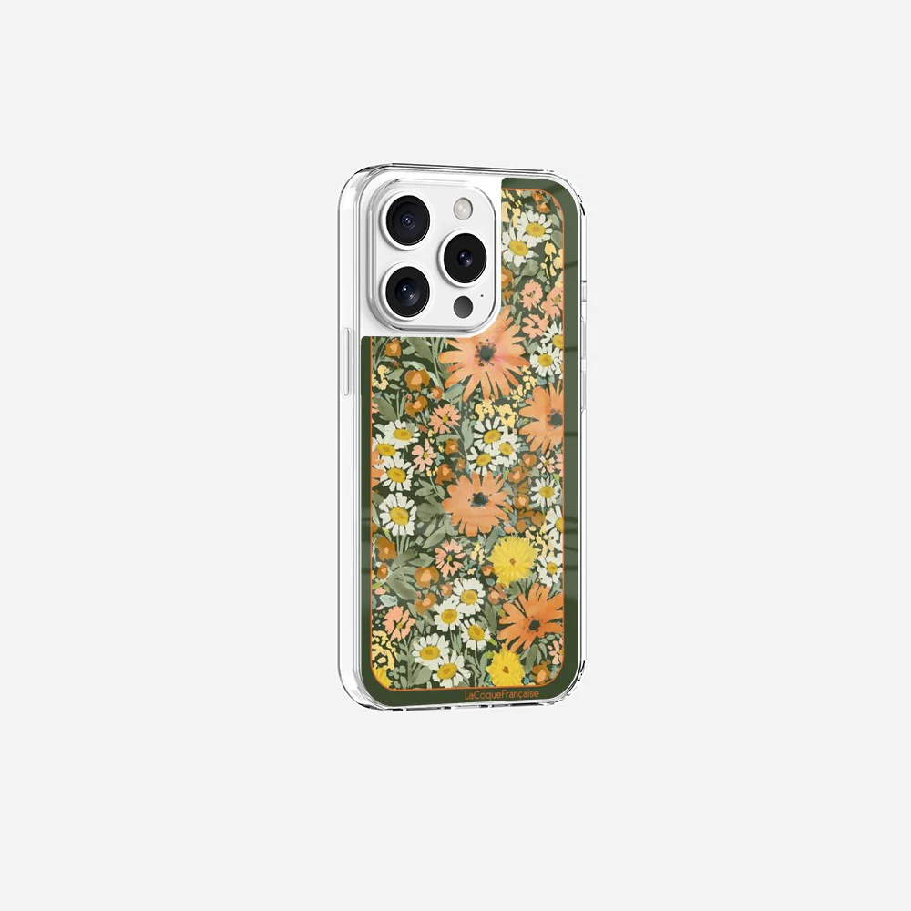Coque Sans Anneaux Imprimee Foulard Fleurs Oranges - Image 11