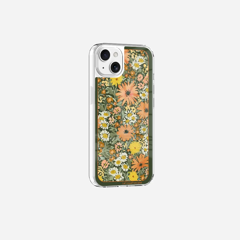 Coque Sans Anneaux Imprimee Foulard Fleurs Oranges - Image 14