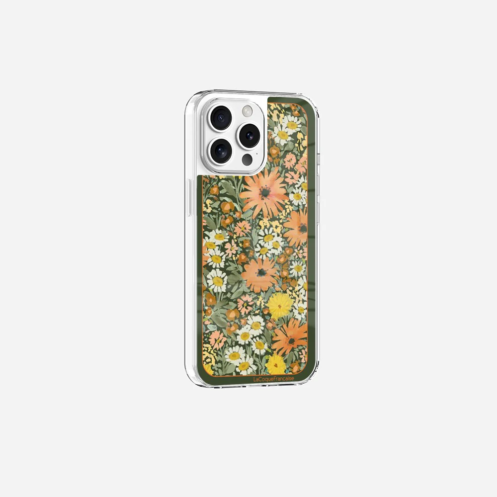 Coque Sans Anneaux Imprimee Foulard Fleurs Oranges - Image 16