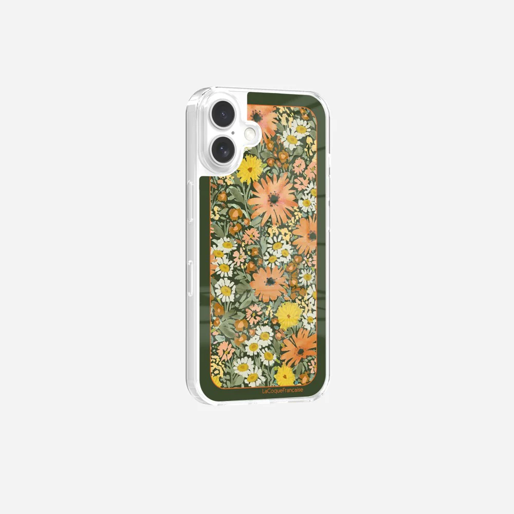 Coque Sans Anneaux Imprimee Foulard Fleurs Oranges - Image 21
